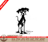 ##   Ghostly Dog SVG Creepy Canine Emblem SVG